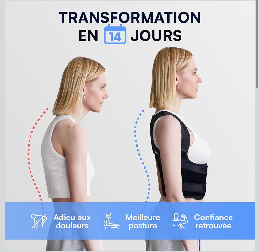 Correcteur de Posture Dos & Épaules
